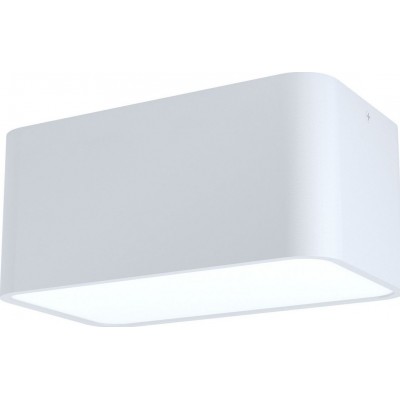 Deckenlampe Eglo Grimasola Kubische Gestalten 24×14 cm. Küche, empfangshalle und bad. Modern Stil. Stahl, Aluminium und Plastik. Weiß Farbe