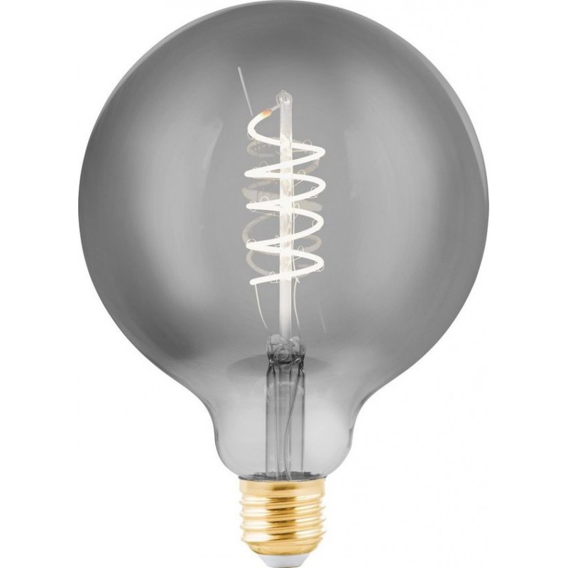 14,95 € Free Shipping | LED light bulb Eglo 4W E27 LED G125 2000K Very warm light. Spherical Shape Ø 12 cm