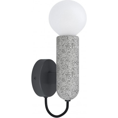 39,95 € Spedizione Gratuita | Lampada da parete per interni Eglo Giaconecchia 21×6 cm. Acciaio. Colore antracite, grigio e nero