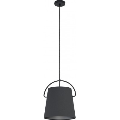 77,95 € Free Shipping | Hanging lamp Eglo Stars of Light Granadillos Ø 28 cm. Steel and textile. Black Color