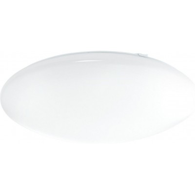 Plafón de interior Eglo Led Giron Forma Alargada Ø 48 cm. Salón, cocina y baño. Estilo moderno. Acero y Plástico. Color blanco