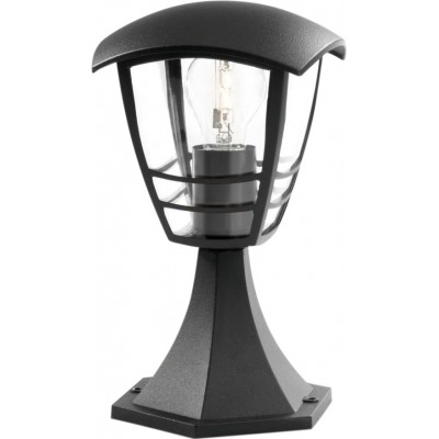 Luminous beacon Philips Creek Pyramidal Shape 30×18 cm. Wall / Pedestal Terrace and garden. Vintage and modern Style. Black Color