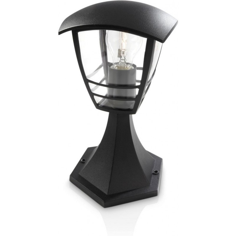 25,95 € Free Shipping | Luminous beacon Philips Creek Pyramidal Shape 30×18 cm. Wall / Pedestal Terrace and garden. Vintage and modern Style. Black Color