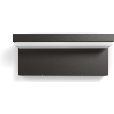 69,95 € Free Shipping | Outdoor wall light Philips Bustan 9W 4000K Neutral light. Rectangular Shape 22×9 cm. Wall light Terrace and garden. Modern Style. Anthracite Color