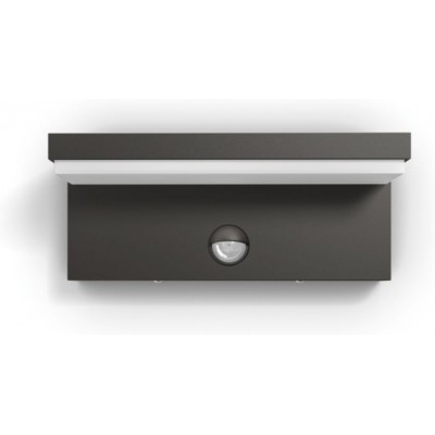 89,95 € Envío gratis | Aplique de pared exterior Philips Bustan 9W 4000K Luz neutra. 22×9 cm. Aplique mural Color antracita