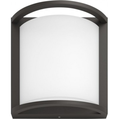 63,95 € Free Shipping | Outdoor wall light Philips Samondra 12W 4000K Neutral light. Rectangular Shape 19×19 cm. Wall light Terrace and garden. Modern Style. Anthracite Color