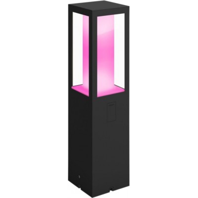 Luminous beacon Philips Impress 16W Cubic Shape 40×10 cm. Outdoor pedestal. Integrated White / Multicolor LED. Extension for low voltage system Terrace and garden. Sophisticated and design Style