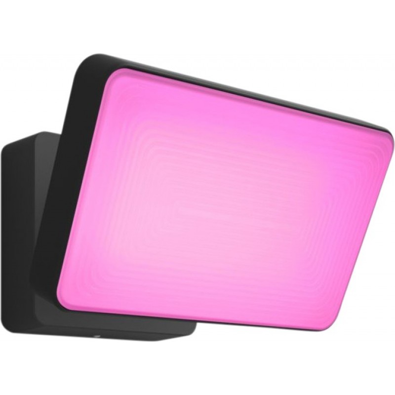 202,95 € Envío gratis | Foco proyector exterior Philips Discover 30W 22×16 cm. LED Integrado Blanco/Multicolor. Alimentación directa de red eléctrica. Control inteligente con Hue Bridge