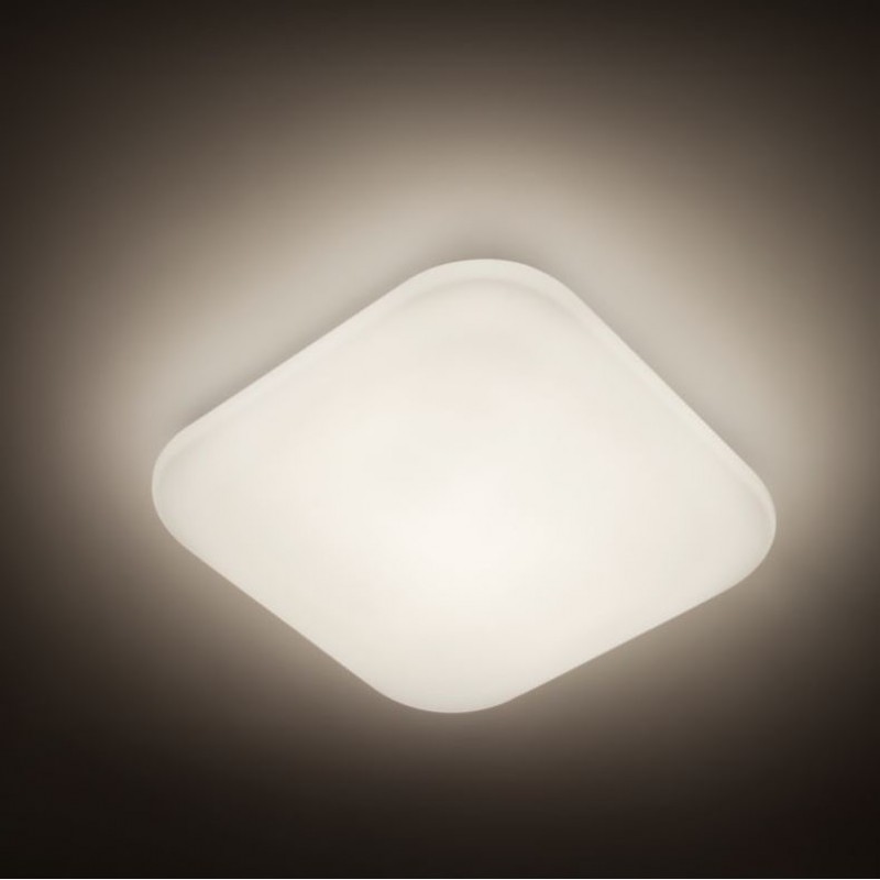 26,95 € Free Shipping | Indoor ceiling light Philips Mauve 17W 4000K Neutral light. Square Shape 32×32 cm. Living room, kitchen and dining room. Modern Style. White Color