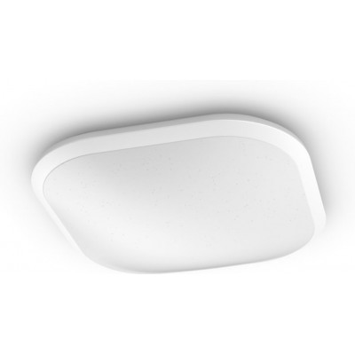 35,95 € Free Shipping | Indoor ceiling light Philips Cavanal 18W 2700K Very warm light. Square Shape 30×30 cm. Kitchen, bathroom and hall. White Color