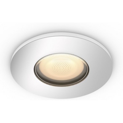 Iluminação embutida Philips Adore 5W Forma Redondo 9×9 cm. Downlight. Inclui lâmpada LED. Controle de Bluetooth com aplicativo de smartphone ou voz Sala de estar, quarto e loja. Estilo clássico
