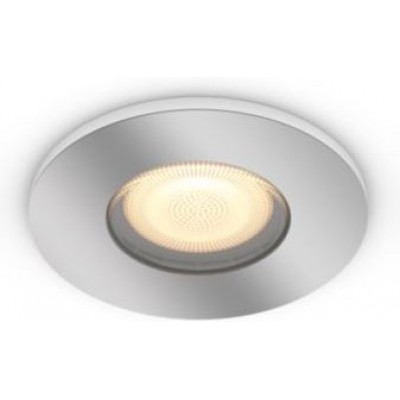 Éclairage encastré Philips Adore 15W Façonner Ronde 9×9 cm. Downlight. Comprend une ampoule LED et un interrupteur sans fil. Contrôle Bluetooth avec application pour smartphone Salle, chambre et salle de bain. Style classique