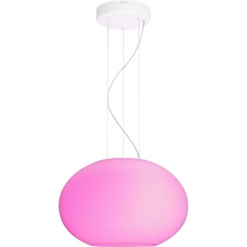 273,95 € Free Shipping | Hanging lamp Philips Flourish 31W Spherical Shape 40×40 cm. Integrated LED. Bluetooth Control with Smartphone App or Voice Living room, dining room and store. Sophisticated Style