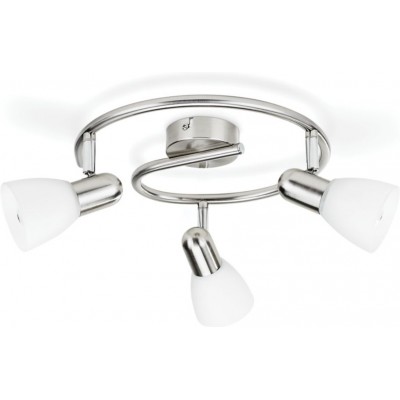 29,95 € Free Shipping | Indoor spotlight Philips Burlap 29×29 cm. Plated chrome Color