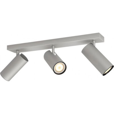 Indoor spotlight Philips Buratto 15W Extended Shape 44×13 cm. Three light sources. Wireless switch included. Smart control with Hue Bridge Living room, dining room and office. Modern Style. Aluminum