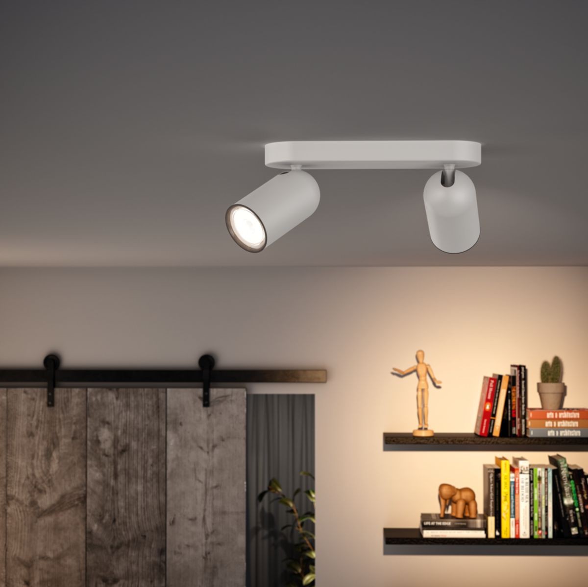 35,95 € Kostenloser Versand | Innenscheinwerfer Philips Pongee 24×12 cm. Kompakter Fokus. Einstellbarer Projektor Weiß Farbe