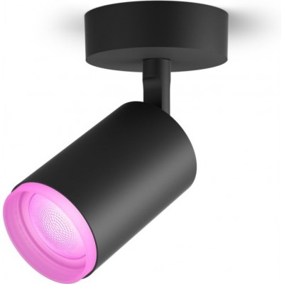 106,95 € Бесплатная доставка | Внутренний точечный светильник Philips Fugato 5.5W Цилиндрический Форма 16×8 cm. Индивидуальный подход. Включает светодиодную лампу. Управление по Bluetooth с помощью приложения для смартфона или голоса Гостинная, спальная комната и лобби. Сложный Стиль