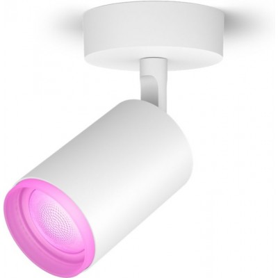 屋内スポットライト Philips Fugato 5.5W 円筒形 形状 16×8 cm. 個人の焦点。 LED電球が含まれています。スマートフォンアプリまたは音声によるBluetooth制御 リビングルーム, ベッドルーム そして ロビー. 洗練された スタイル