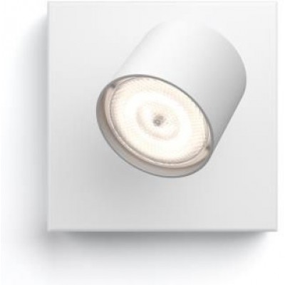 Projecteur d'intérieur Philips Star 4.5W 11×11 cm. Concentration individuelle. Ajustable Installation rapide de ClickFix