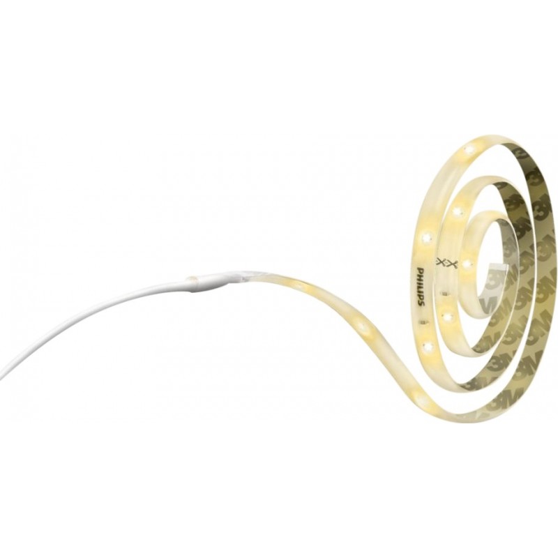 19,95 € Envio grátis | Tira e mangueira de LED Philips Tiras 6.5W LED 100×1 cm. Faixa de luz LED branca. 1 metro Sala de estar. Cor branco