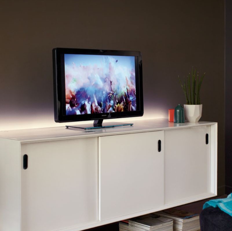 19,95 € Envio grátis | Tira e mangueira de LED Philips Tiras 6.5W LED 100×1 cm. Faixa de luz LED branca. 1 metro Cor branco