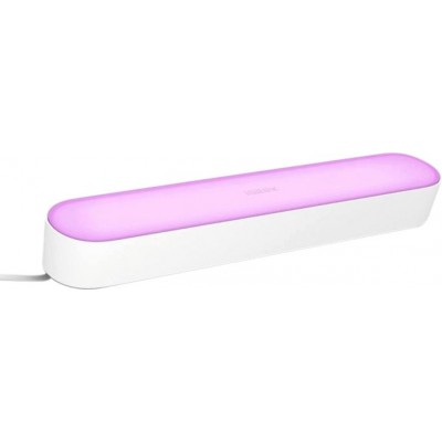 Decorative lighting Philips Play 25×4 cm. Light bar extension. Integrated LED. Smart control with Hue Bridge White Color