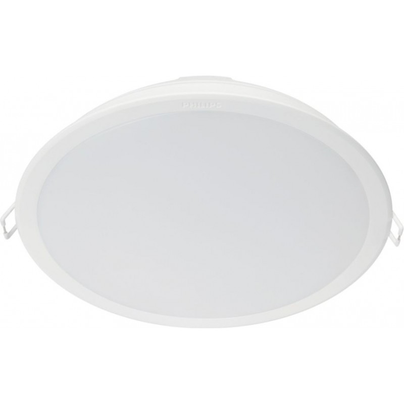 10,95 € Free Shipping | Recessed lighting Philips Meson 23.5W Round Shape Ø 21 cm. Downlight Kitchen, bathroom and office. Classic Style. White Color