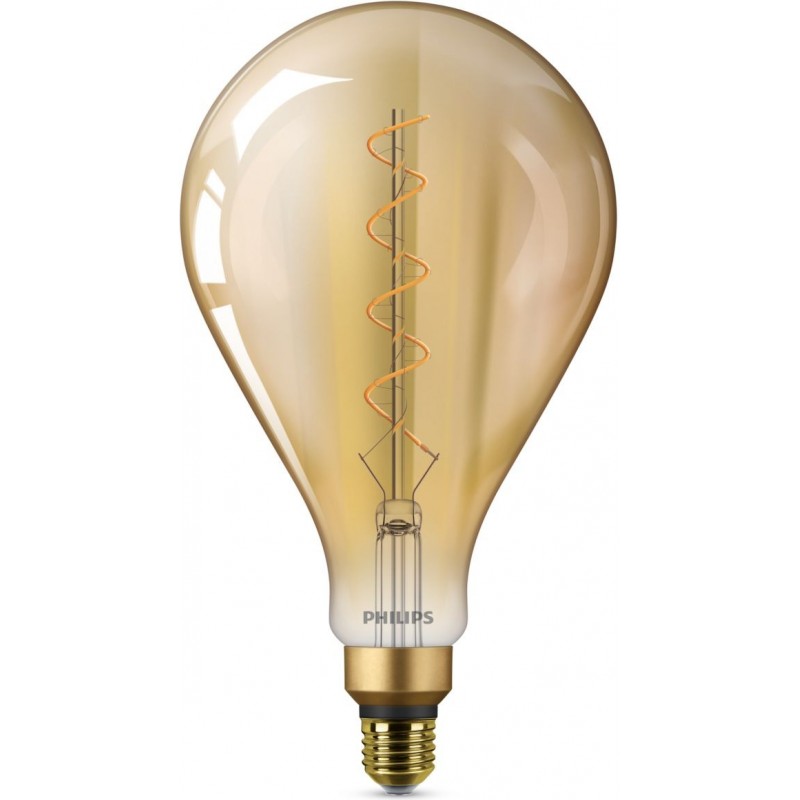 32,95 € 送料無料 | LED電球 Philips LED Bulb 5W E27 LED 2000K とても暖かい光. 29×19 cm. フレームLED 素朴 スタイル