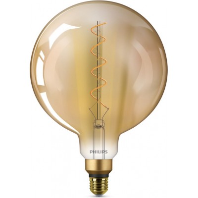 Lâmpada LED Philips LED Bulb 5W E27 LED 2000K Luz muito quente. 29×23 cm. LED de chama Estilo rústico