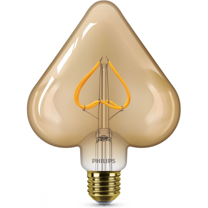 17,95 € Envio grátis | Lâmpada LED Philips LED Bulb 2.3W E27 LED 2000K Luz muito quente. 17×13 cm. LED de chama Estilo projeto