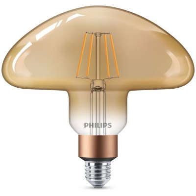 35,95 € Envío gratis | Bombilla LED Philips LED Bulb 5W E27 LED 2000K Luz muy cálida. 22×20 cm. Regulable. Llama LED Estilo diseño