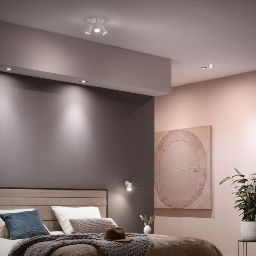 36,95 € Envío gratis | Bombilla LED control remoto Philips Hue White Ambiance 10W GU10 LED Ø 5 cm. Control Bluetooth con Aplicación Smartphone o Voz