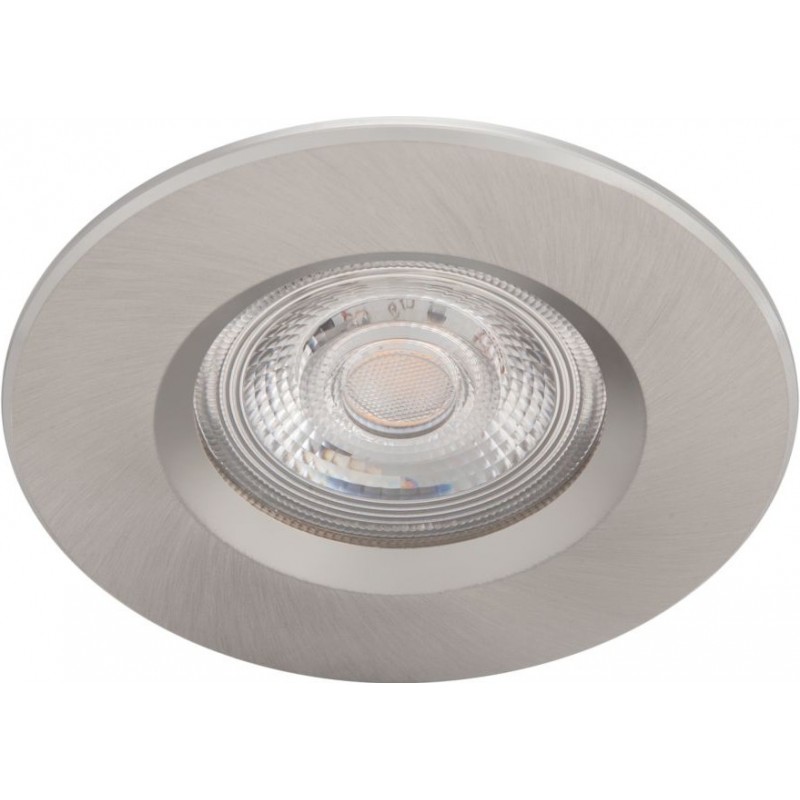 15,95 € Free Shipping | Recessed lighting Philips Dive 5W Round Shape Ø 8 cm. Dimmable Dining room, bedroom and lobby. Modern Style. Nickel Color