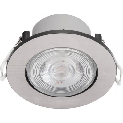 34,95 € Free Shipping | Recessed lighting Philips Taragon 4.5W Round Shape Ø 8 cm. Downlight Dining room, bedroom and office. Modern Style. Nickel Color