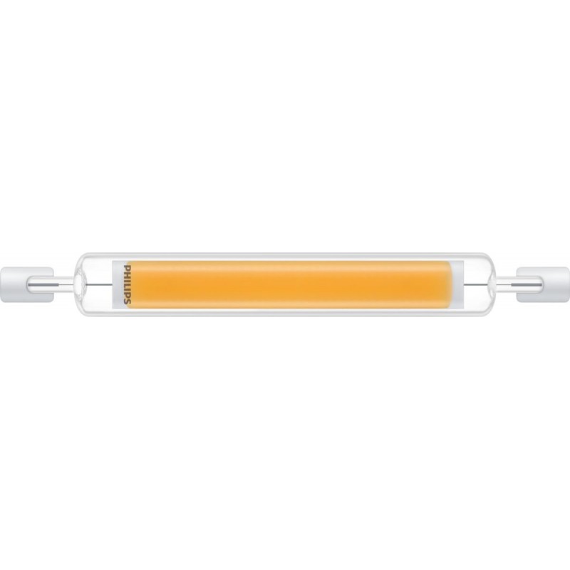 14,95 € Envio grátis | Lâmpada LED Philips R7s 8.1W 3000K Luz quente. 12×3 cm. Refletor refletor Cor branco
