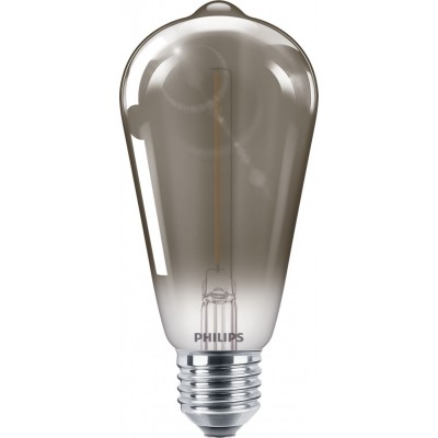 7,95 € Envio grátis | Lâmpada LED Philips LED Classic 2.3W E27 LED 1800K Luz muito quente. 14×7 cm. LED de chama