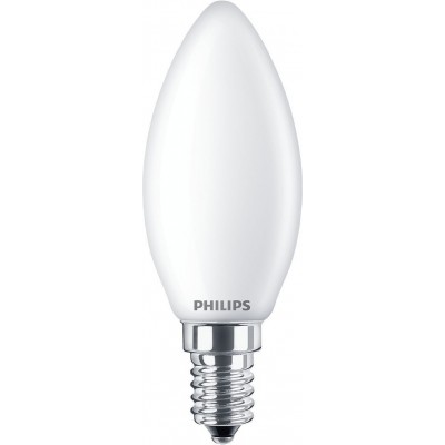 Bombilla LED Philips LED Classic 2.3W E14 LED 4000K Luz neutra. 10×5 cm. Luminaria de Vela LED