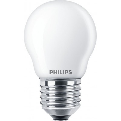 Lâmpada LED Philips LED Classic 6.5W E27 LED 2700K Luz muito quente. 8×5 cm. Luz de vela led