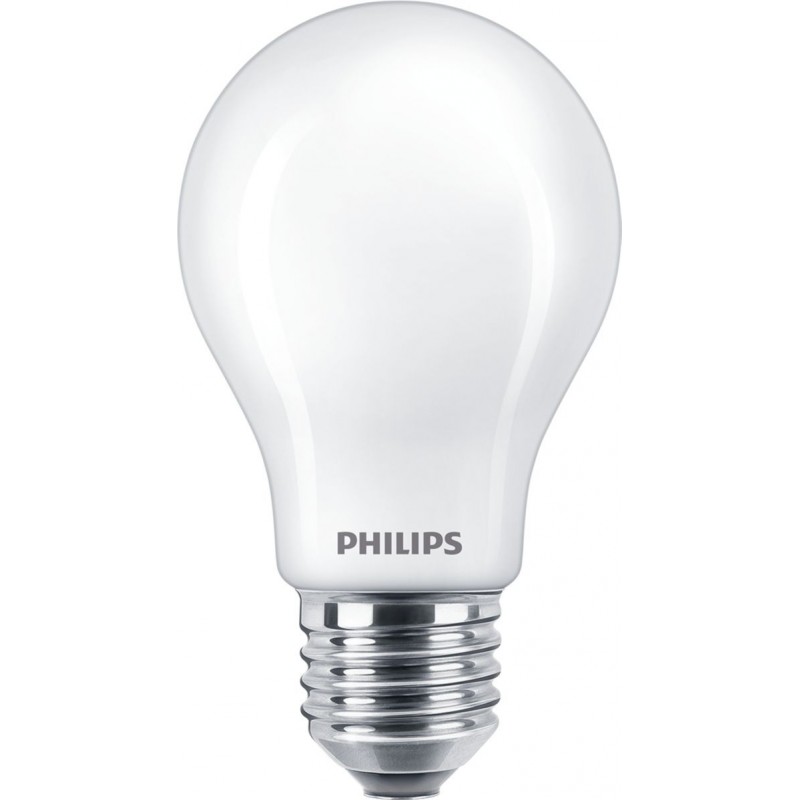 6,95 € Бесплатная доставка | Светодиодная лампа Philips LED Classic 8.5W E27 LED 2700K Очень теплый свет. 10×7 cm