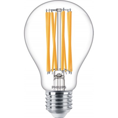 12,95 € Kostenloser Versand | LED-Glühbirne Philips LED Classic 17W E27 LED 4000K Neutrales Licht. 12×8 cm. Design Stil