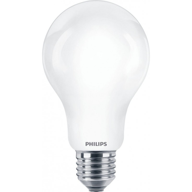 10,95 € Spedizione Gratuita | Lampadina LED Philips LED Classic 13W E27 LED 2700K Luce molto calda. 12×8 cm
