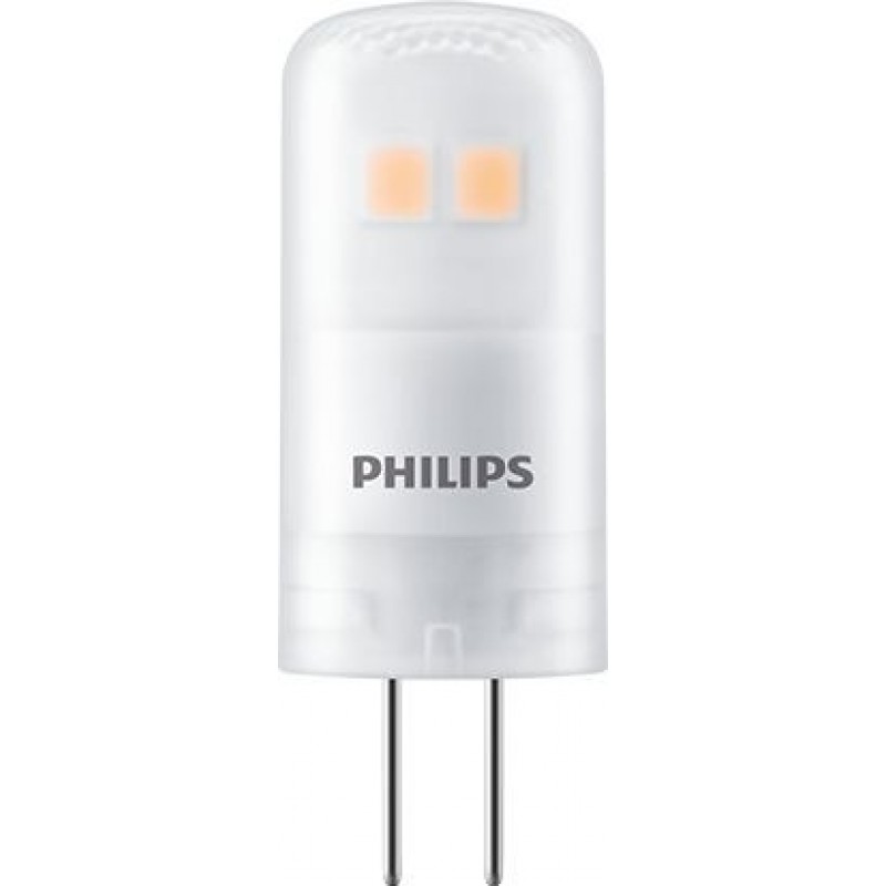 5,95 € Free Shipping | LED light bulb Philips Cápsula 1W G4 LED 3000K Warm light. 4×3 cm. White Color