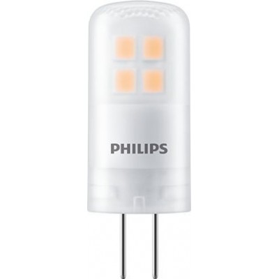 Bombilla LED Philips Cápsula 1.8W G4 LED 3000K Luz cálida. 4×3 cm. Color blanco