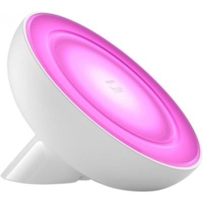 92,95 € Free Shipping | Table lamp Philips Bloom 7W Round Shape 13×13 cm. Integrated LED. Bluetooth Control with Smartphone App or Voice Bedroom, work zone and store. Sophisticated Style