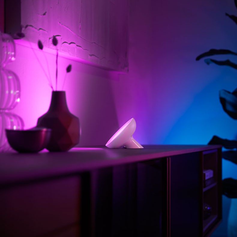 91,95 € Envío gratis | Lámpara de sobremesa Philips Bloom 7W 13×13 cm. LED integrado. Control Bluetooth con Aplicación Smartphone o Voz