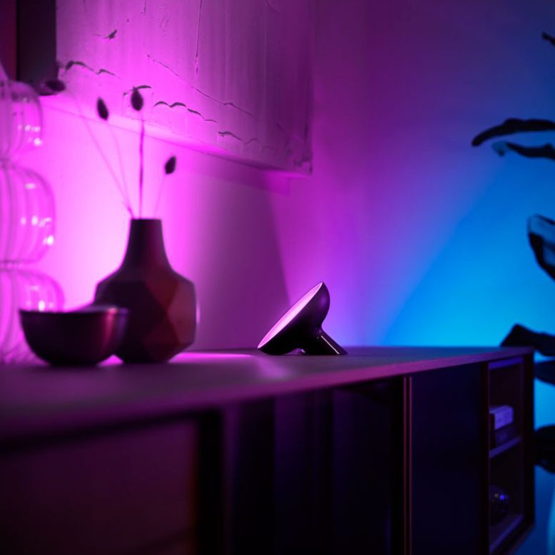 91,95 € Envoi gratuit | Lampe de table Philips Bloom 7W 13×13 cm. LED intégrée. Contrôle Bluetooth avec application smartphone ou voix