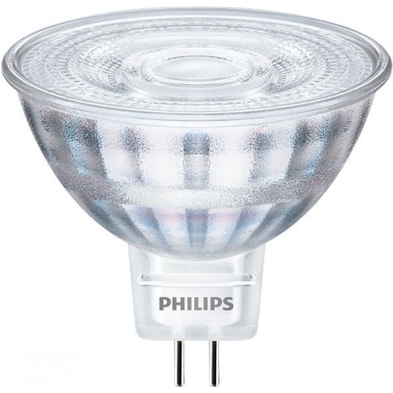 5,95 € Envío gratis | Bombilla LED Philips LED Spot 3W GU5.3 LED 2700K Luz muy cálida. 5×5 cm. Foco reflector