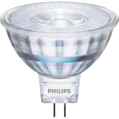 Lâmpada LED Philips LED Spot 5W GU5.3 LED 2700K Luz muito quente. 5×5 cm. Refletor refletor