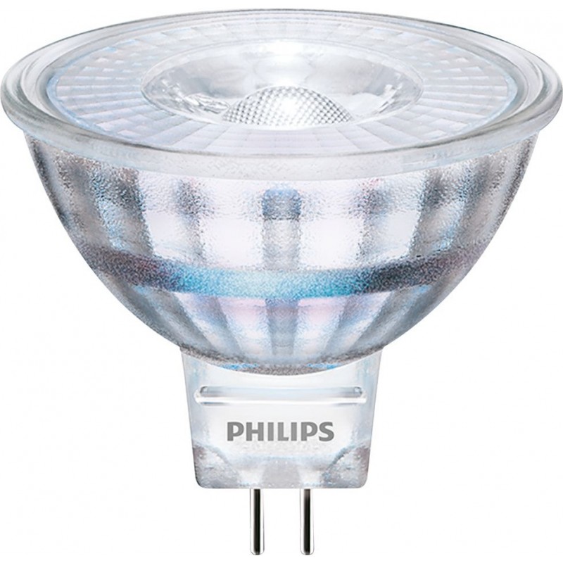 6,95 € Spedizione Gratuita | Lampadina LED Philips LED Spot 5W GU5.3 LED 2700K Luce molto calda. 5×5 cm. Riflettore riflettore