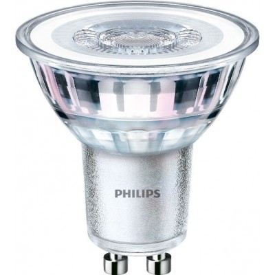 5,95 € Envío gratis | Bombilla LED Philips LED Classic 4.5W GU10 LED 2700K Luz muy cálida. 5×5 cm. Foco reflector